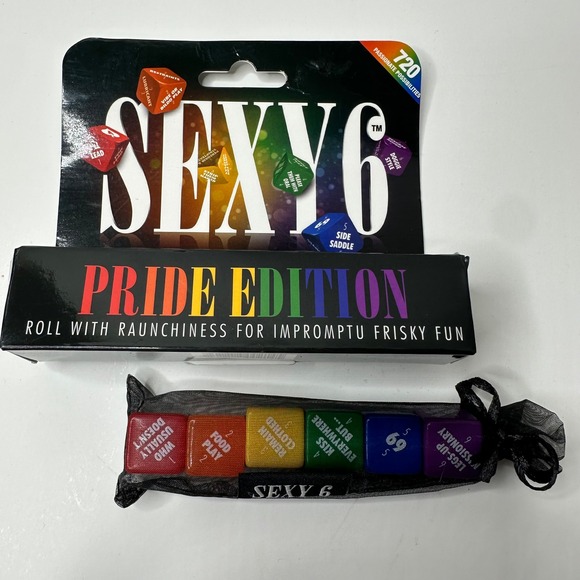 Sexy 6 Pride Edition Adult Game Dice Set Roll Raunchiness Fun LGBTQ - Picture 1 of 5
